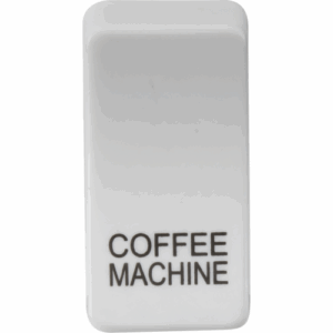 Knightsbridge White Switch cover marked COFFEE MACHINE
