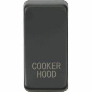 Knightsbridge Anthracite Switch cover marked COOKER HOOD