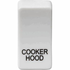Knightsbridge White Switch cover marked COOKER HOOD