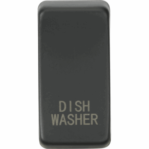 Knightsbridge Anthracite Switch cover marked DISHWASHER
