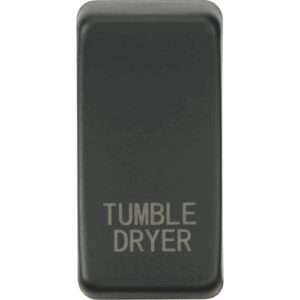 Knightsbridge Anthracite Switch cover marked TUMBLE DRYER
