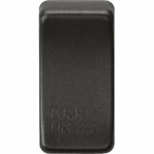 Knightsbridge Smoked Bronze Switch cover marked TUMBLE DRYER