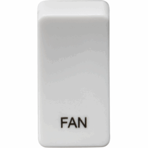 Knightsbridge White Switch cover marked FAN