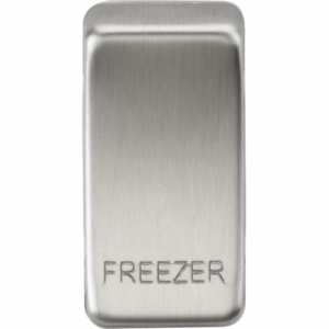 Knightsbridge Brushed Chrome Switch cover marked FREEZER