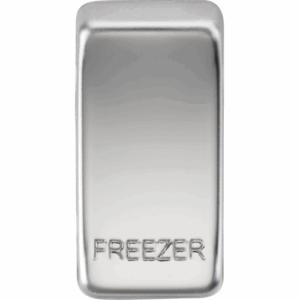 Knightsbridge Polished Chrome Switch cover marked FREEZER
