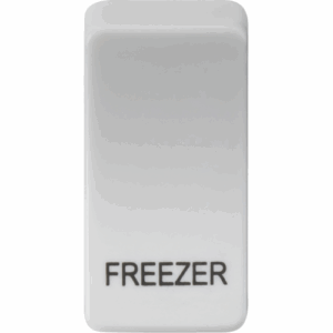 Knightsbridge White Switch cover marked FREEZER
