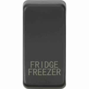 Knightsbridge Anthracite Switch cover marked FRIDGE FREEZER