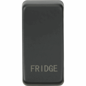 Knightsbridge Anthracite Switch cover marked FRIDGE