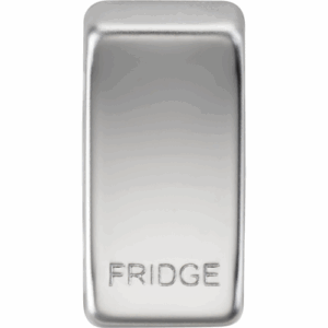 Knightsbridge Polished Chrome Switch cover marked FRIDGE