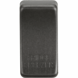 Knightsbridge Smoked Bronze Switch cover marked FRIDGE FREEZER