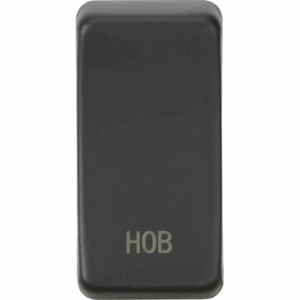 Knightsbridge Anthracite Switch cover marked HOB