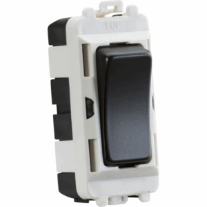 Knightsbridge Matt Black 20AX intermediate grid module