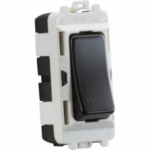 Knightsbridge Matt Black 20AX 2-way retractive SP module (marked PRESS)