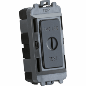 Knightsbridge Matt Black 20AX 2-way key module (marked EMG LTG TEST)