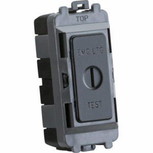 Knightsbridge Matt Black 20AX DP key module (marked EMG LTG TEST)