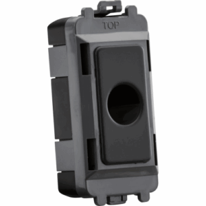 Knightsbridge Anthracite Flex outlet module (up to 10mm)