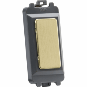 Knightsbridge Brushed Brass Blank grid module