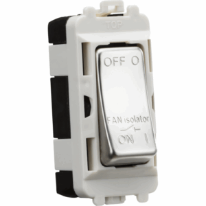 Knightsbridge Polished Chrome 10A Fan Isolator Module