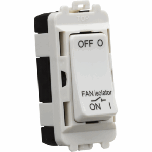 Knightsbridge White 10A Fan Isolator Module