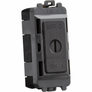 Knightsbridge Smoked Bronze 10A Fan Isolator Key Switch Module