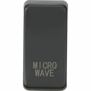Knightsbridge Anthracite Switch cover marked MICROWAVE