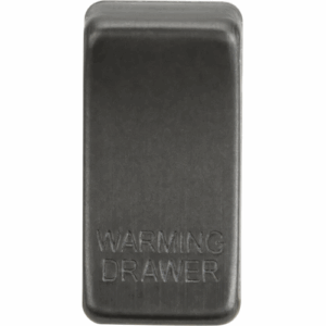 Knightsbridge Smoked Bronze Switch cover marked WARMING DRAWER
