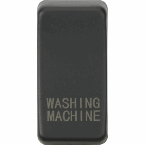 Knightsbridge Anthracite Switch cover marked WASHING MACHINE