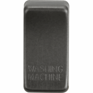 Knightsbridge Smoked Bronze Switch cover marked WASHING MACHINE