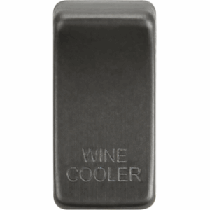 Knightsbridge Smoked Bronze Switch cover marked WINE COOLER