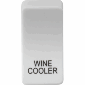 Knightsbridge White Switch cover marked WINE COOLER