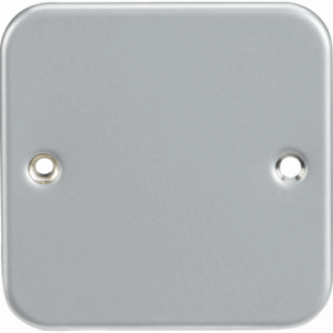 Knightsbridge Silver/Grey Metal Clad 1G Blanking Plate