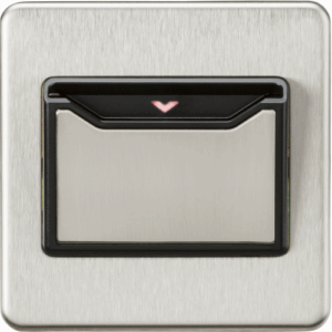Knightsbridge Brushed Chrome 32A 1G Key Card Switch