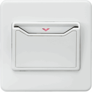 Knightsbridge Matt White 32A 1G Key Card Switch