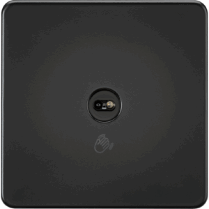 Knightsbridge Matt Black 230V 1G 1-way Touchless Switch