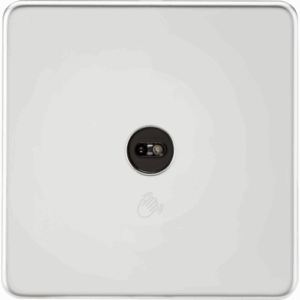 Knightsbridge Polished Chrome 230V 1G 1-way Touchless Switch