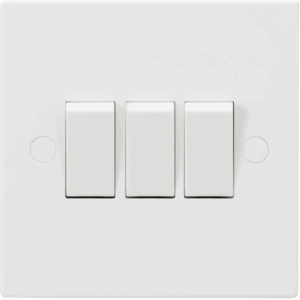 Knightsbridge White 10AX 3G 2-way Switch