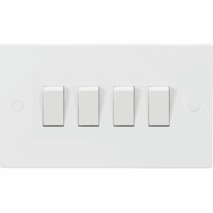 Knightsbridge White 10AX 4G 2-way Switch