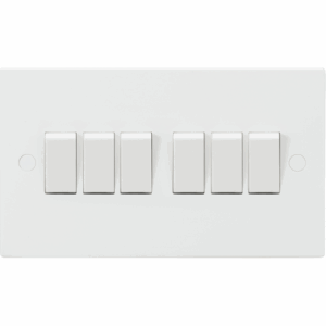Knightsbridge White 10AX 6G 2-way Switch