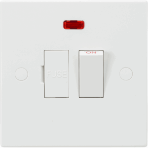 Knightsbridge White 13A Switched Fused Spur Unit with Neon