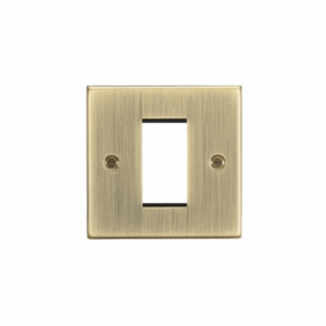 Knightsbridge Antique Brass 1G Modular Faceplate