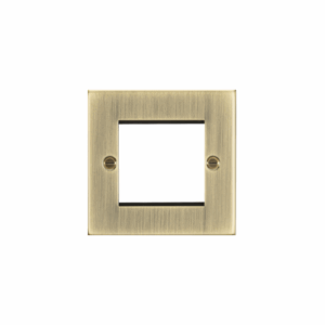 Knightsbridge Antique Brass 2G Modular Faceplate
