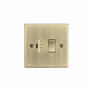 Knightsbridge Antique Brass 13A Switched Fused Spur Unit