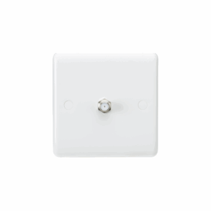 Knightsbridge White SAT TV Outlet (non-isolated)