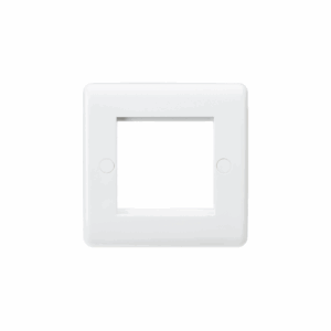 Knightsbridge White 2G Modular Faceplate