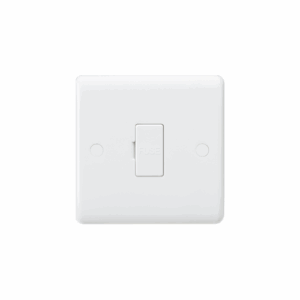 Knightsbridge White Curved Edge Curved Edge 13A Fused Spur Unit