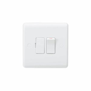 Knightsbridge White Curved Edge 13A Switched Fused Spur Unit