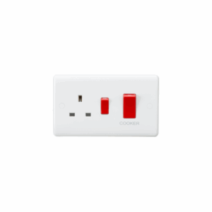 Knightsbridge White 45A DP Switch & 13A Socket