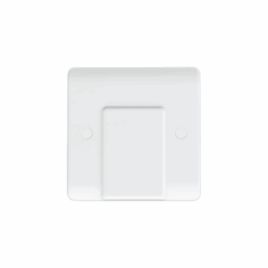 Knightsbridge White Curved Edge 20A Flex Outlet Plate