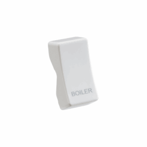 Knightsbridge White Rocker cover laser printed BOILER