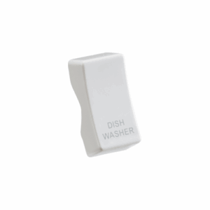 Knightsbridge White Rocker cover laser printed DISHWASHER
